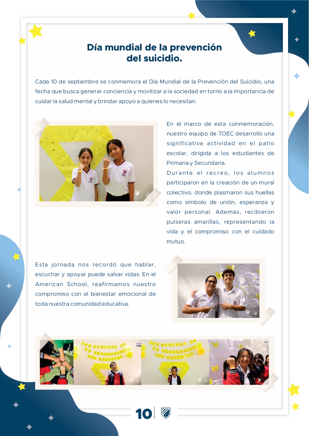Presentamos la 6ta edición de nuestro boletín institucional, correspondiente al mes de Setiembre 2025.  We are a American School!
