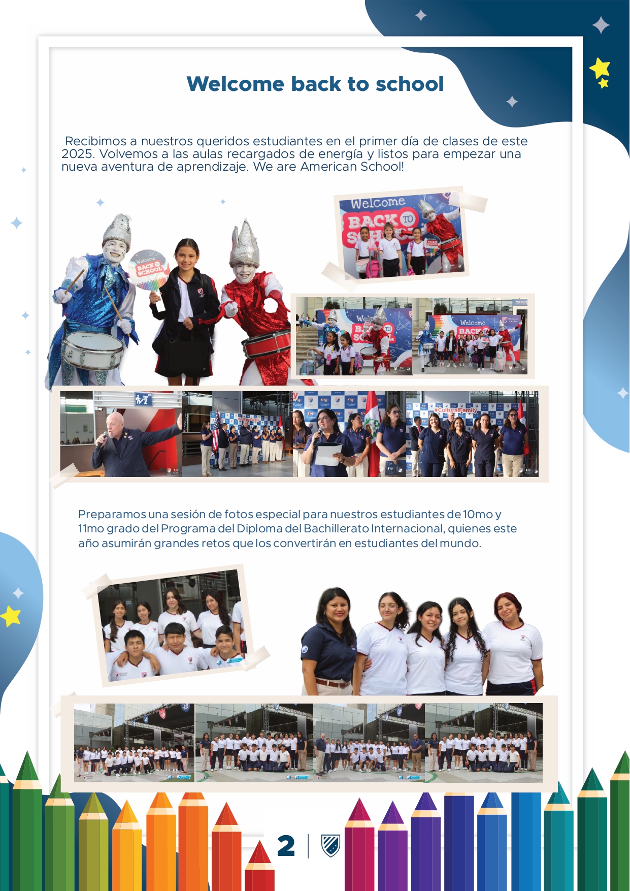 Presentamos la 10 edición de nuestro boletín institucional, correspondiente al mes de diciembre 2024.  We are a American School!