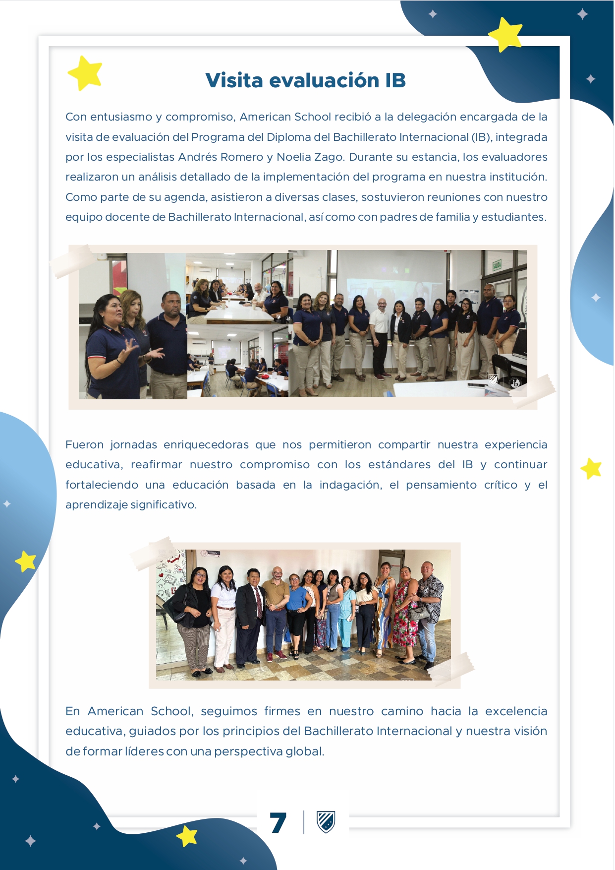 Presentamos la 10 edición de nuestro boletín institucional, correspondiente al mes de diciembre 2024.  We are a American School!