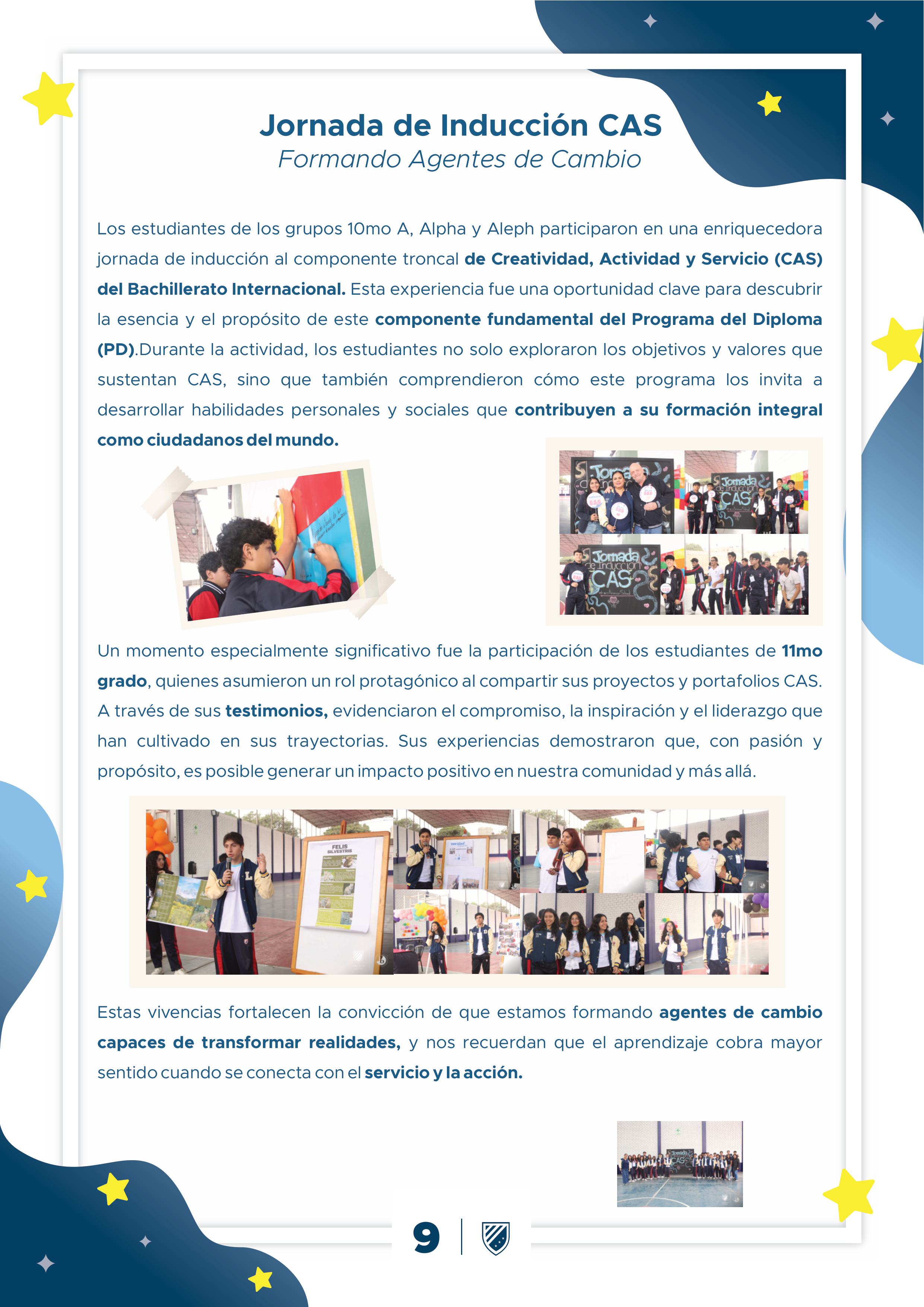 Presentamos la 10 edición de nuestro boletín institucional, correspondiente al mes de mayo 2025.  We are a American School!