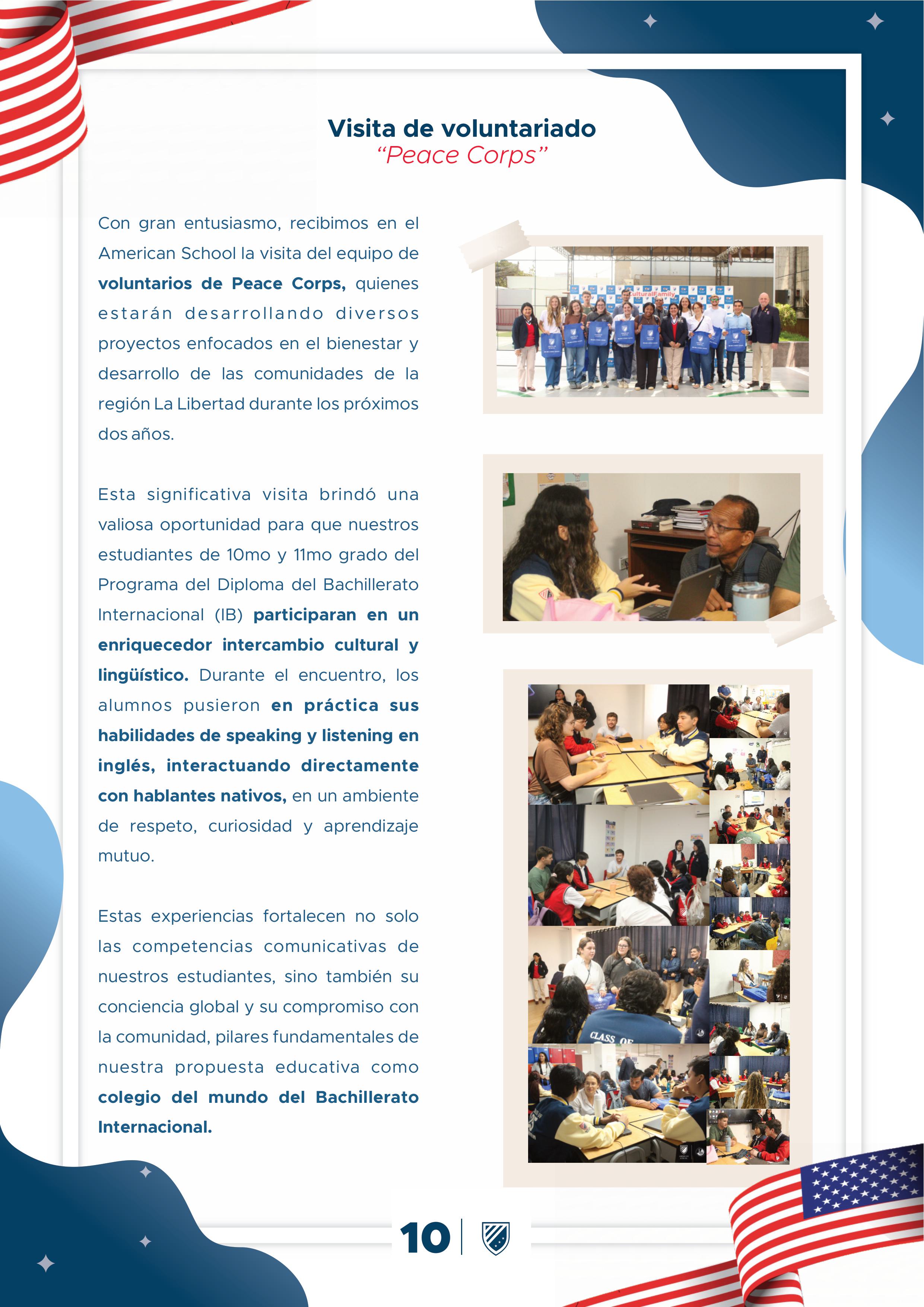 Presentamos la 10 edición de nuestro boletín institucional, correspondiente al mes de mayo 2025.  We are a American School!