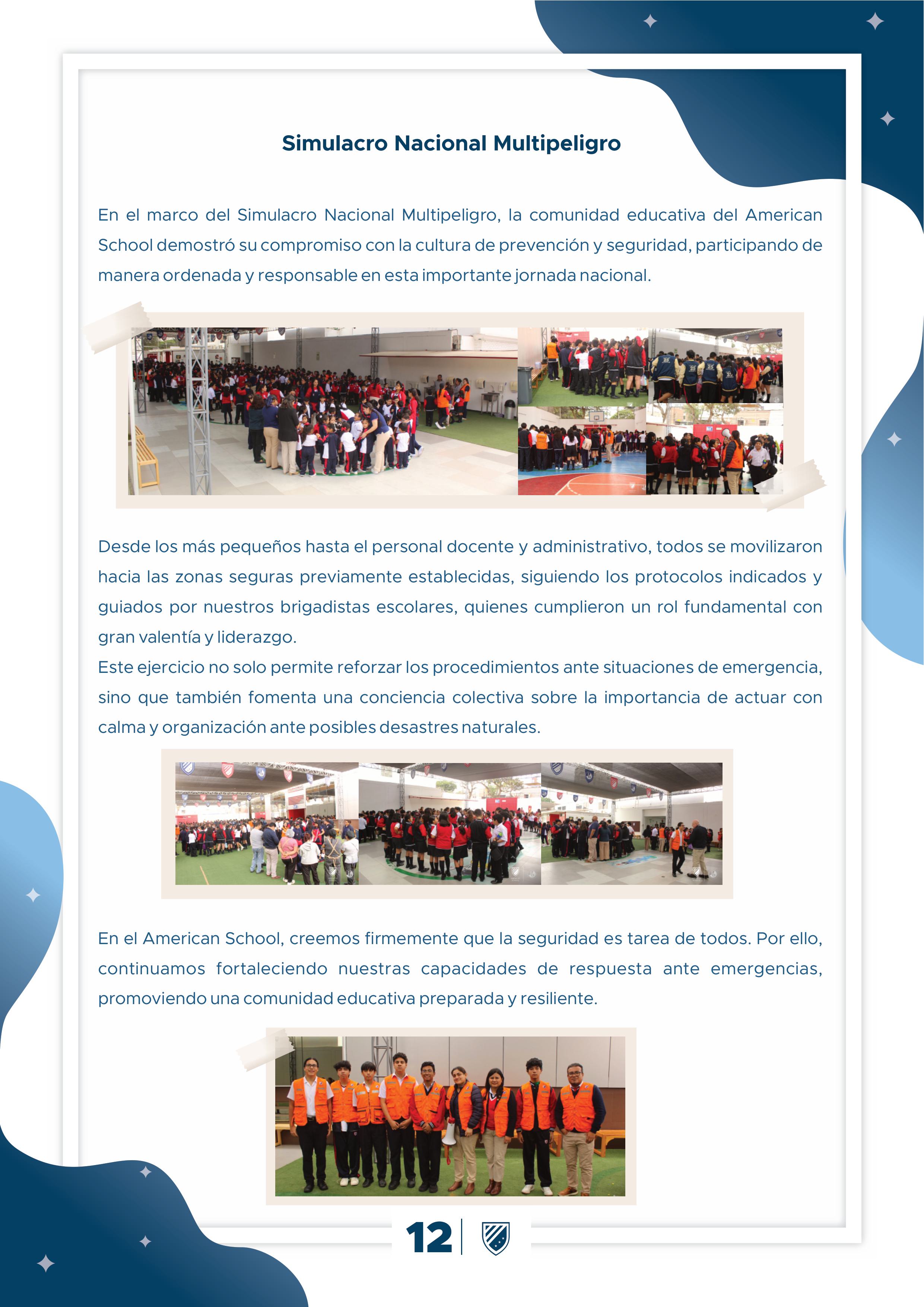 Presentamos la 10 edición de nuestro boletín institucional, correspondiente al mes de mayo 2025.  We are a American School!